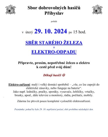 Sběr starého železa a elektroodpadu